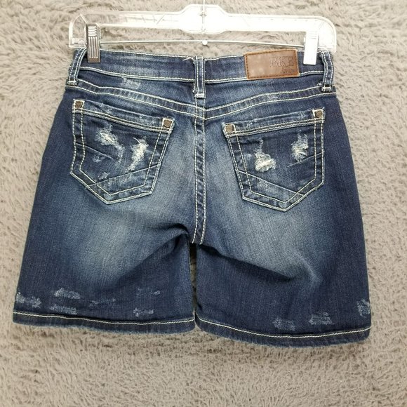 Buckle Shorts Womens 24 BKE Stella Medium Wash Stretch Low Rise Denim Jean - Picture 9 of 14